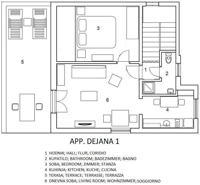 Apartments Dejana Штиньян Экстерьер фото
